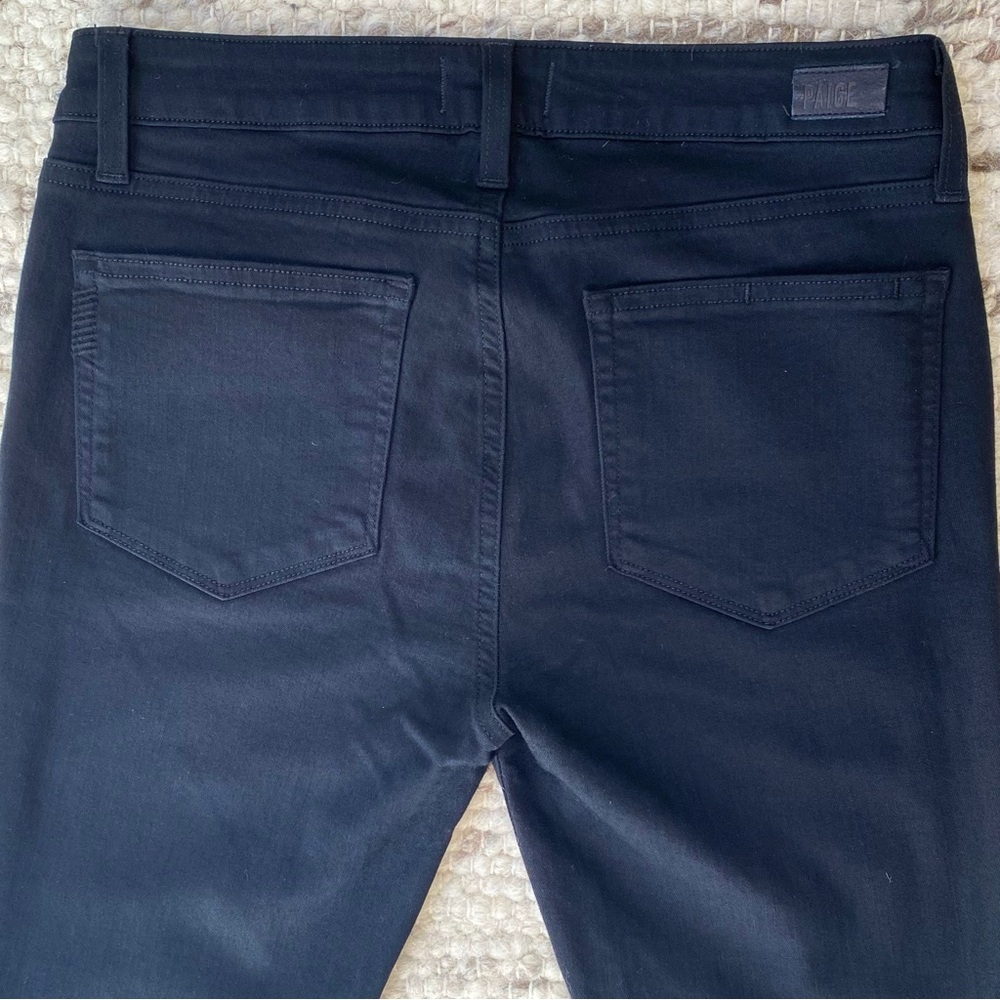 Paige Verdugo Ultra Skinny Overdye Jeans in Black, Size 30 - Picture 7 of 10